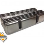 small block chevy finned valve covers polished