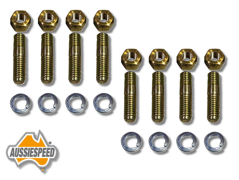 Details about   Exhaust Manifold Studs & Brass Nuts UNC/UNF 5/16" & 3/8" Stud Size 